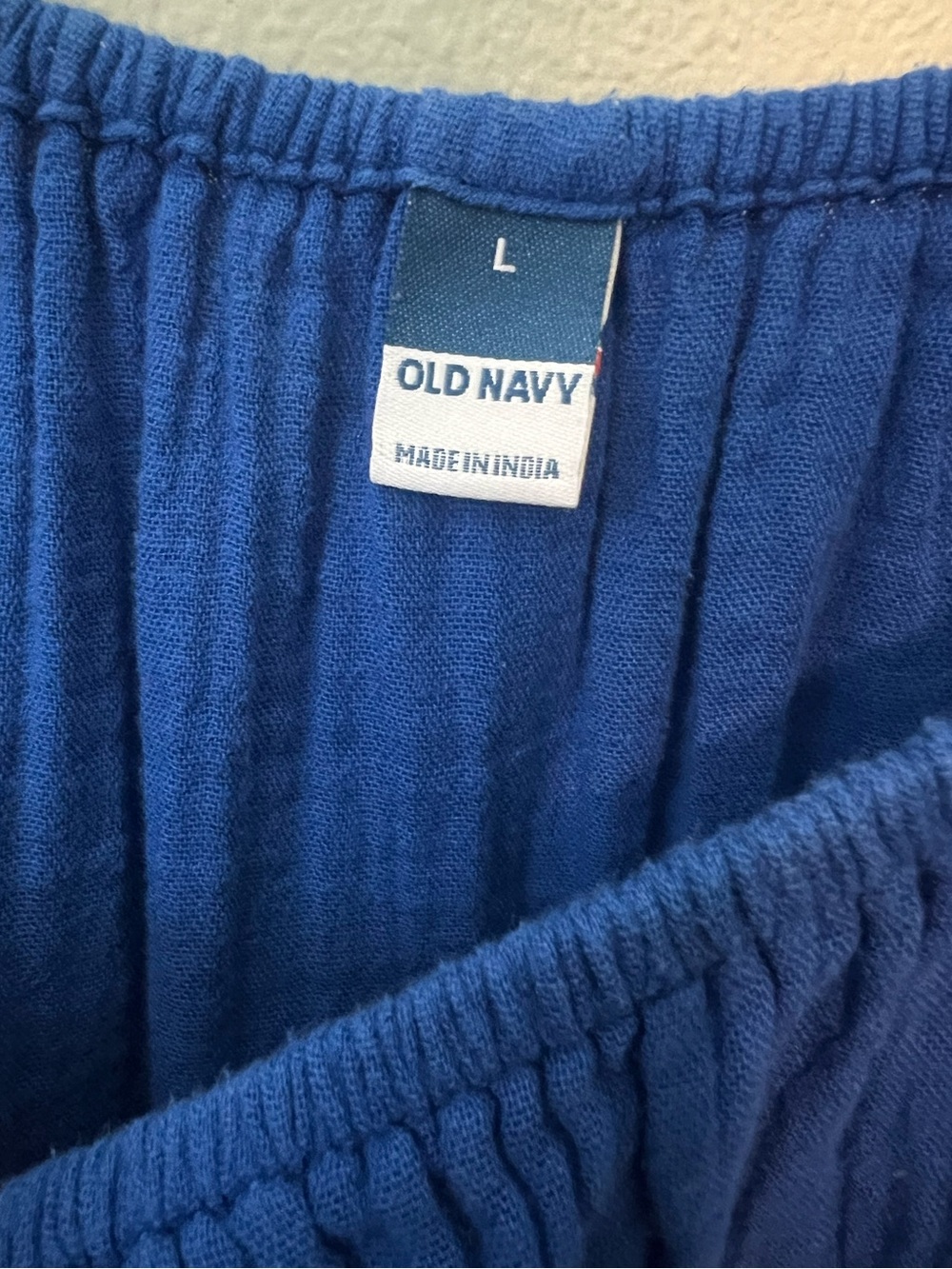 Old Navy Royal Blue Tiered Peasant Dress - Picture 3 of 3